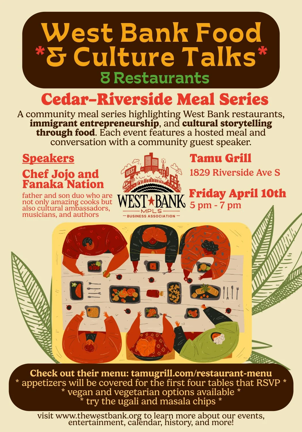 West Bank Food & Culture Talks