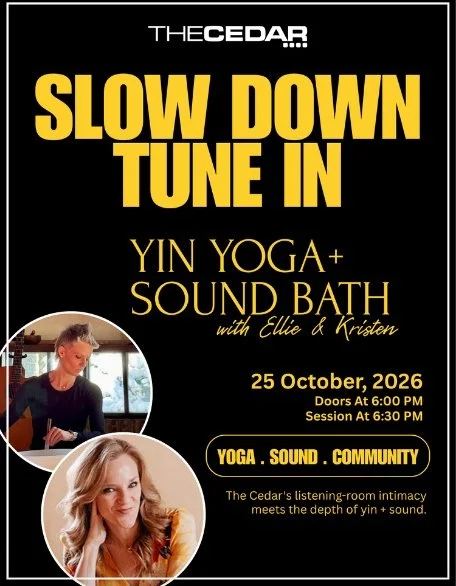 Yin Yoga + Sound Bath with Ellie & Kristen