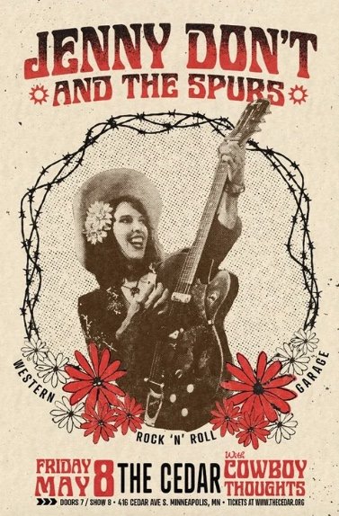 Jenny Don't & The Spurs with Cowboy Thoughts