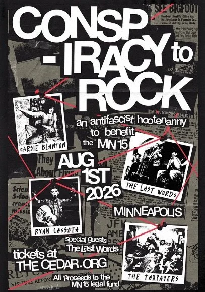 Conspiracy To Rock: An Antifascist Hootenanny to Benefit the MN 15
