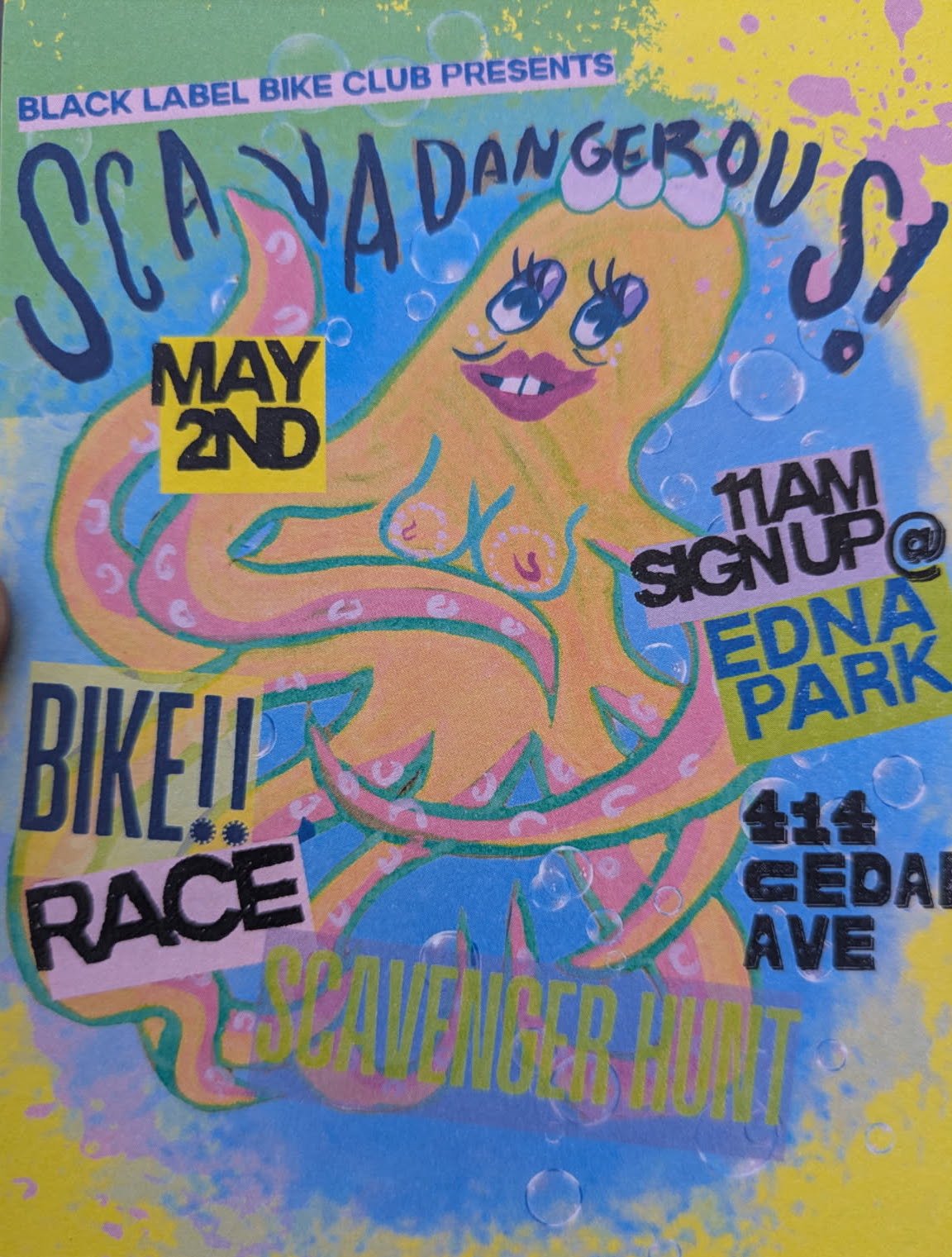 BLBC Presents: Scavadangerous! Bike Race &amp; Scavenger Hunt
