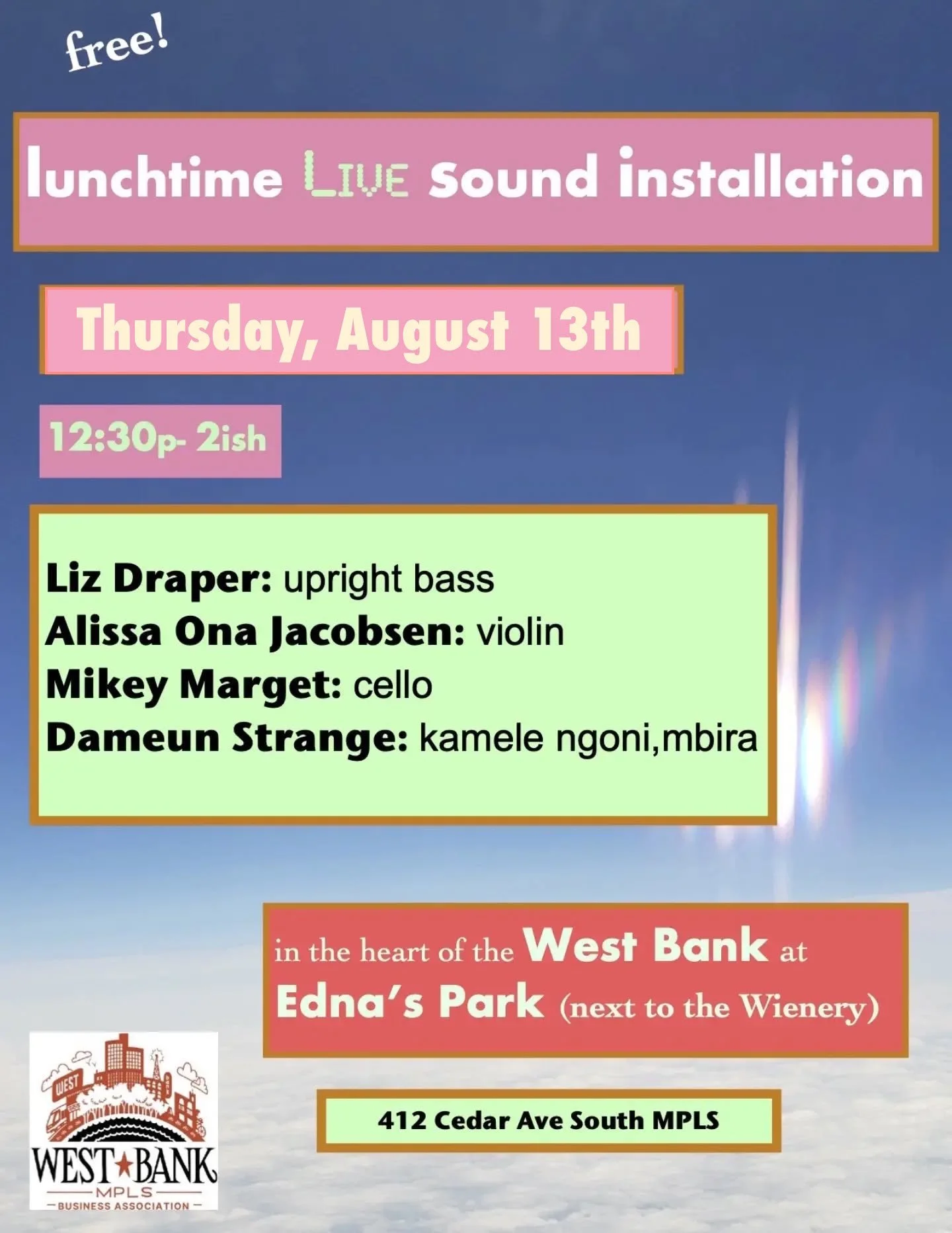 Liz Draper's Lunchtime Sound Installation