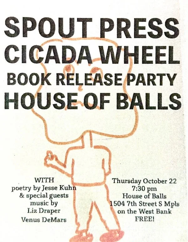 Spout Press Cicada Wheel Book Release Party