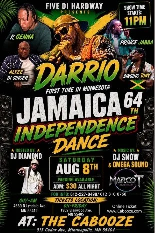 Darrio: Jamaican Independence Day Party