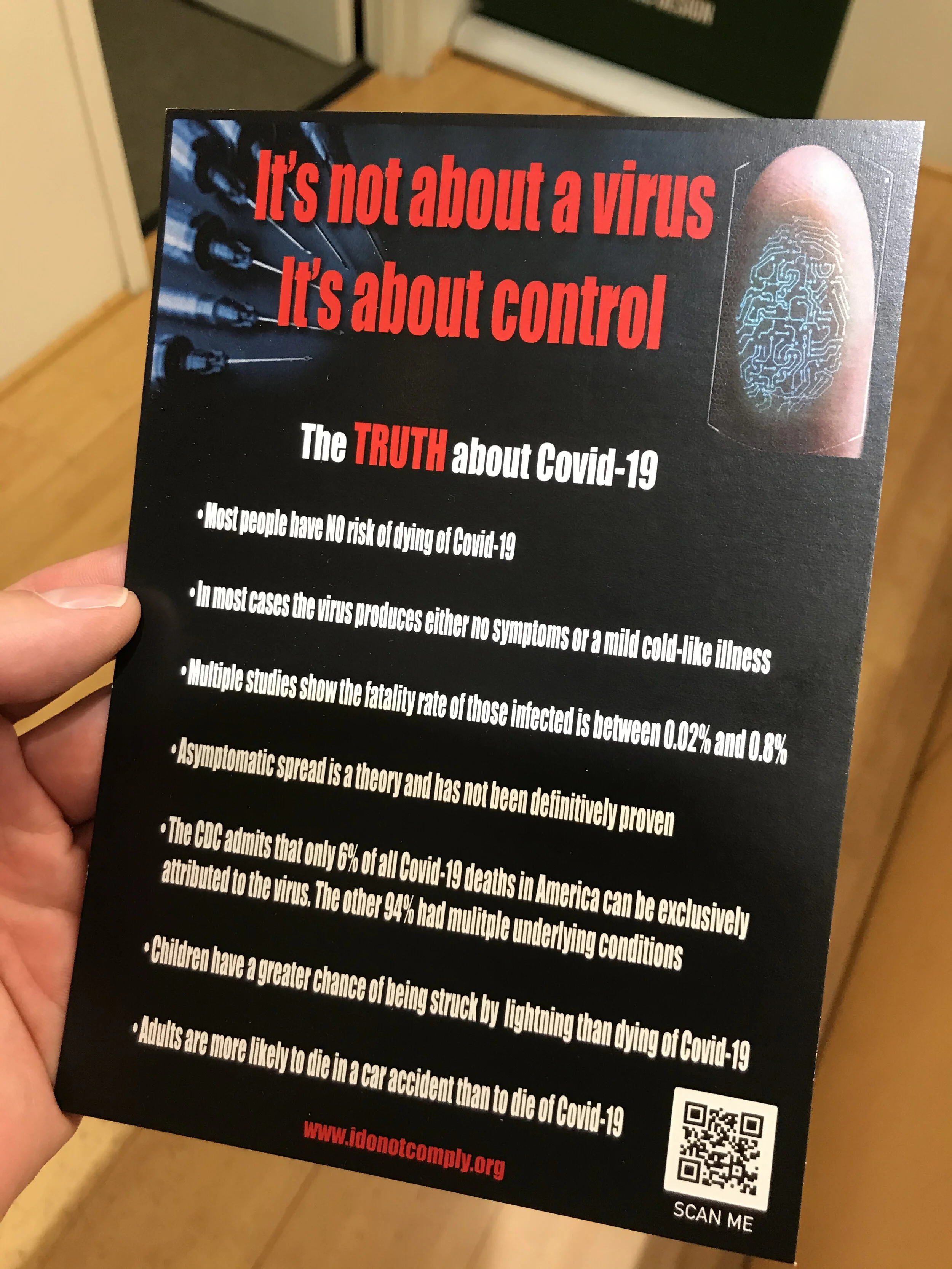 COVID is about control