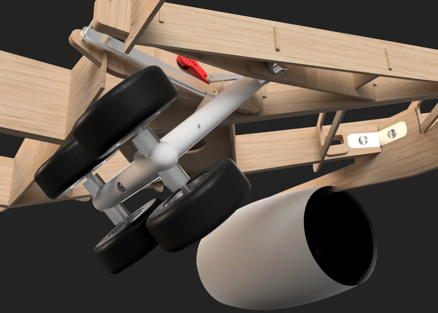 Custom L1011 RC Airliner Landing Gear RC CAD