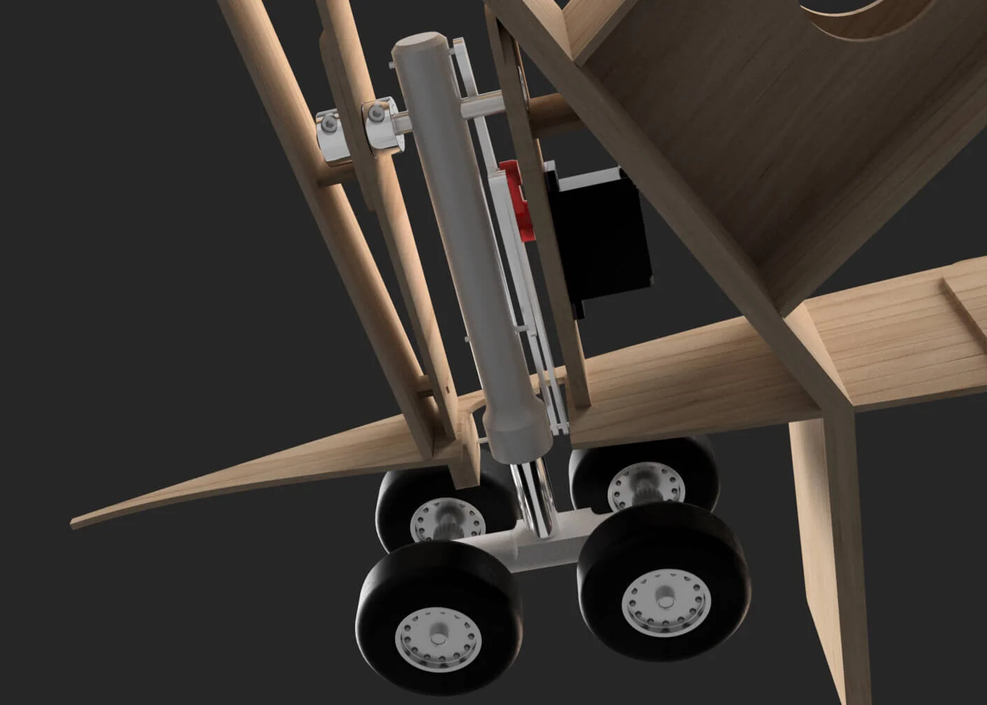Custom L1011 RC Airliner Landing Gear RC CAD