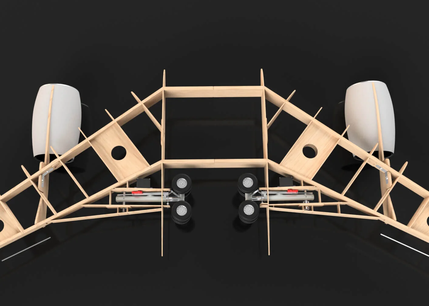 Custom L1011 RC Airliner Landing Gear RC CAD