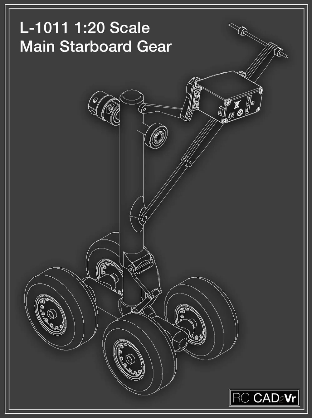 Custom L-1011 RC Airliner Landing Gear | RC CAD2Vr