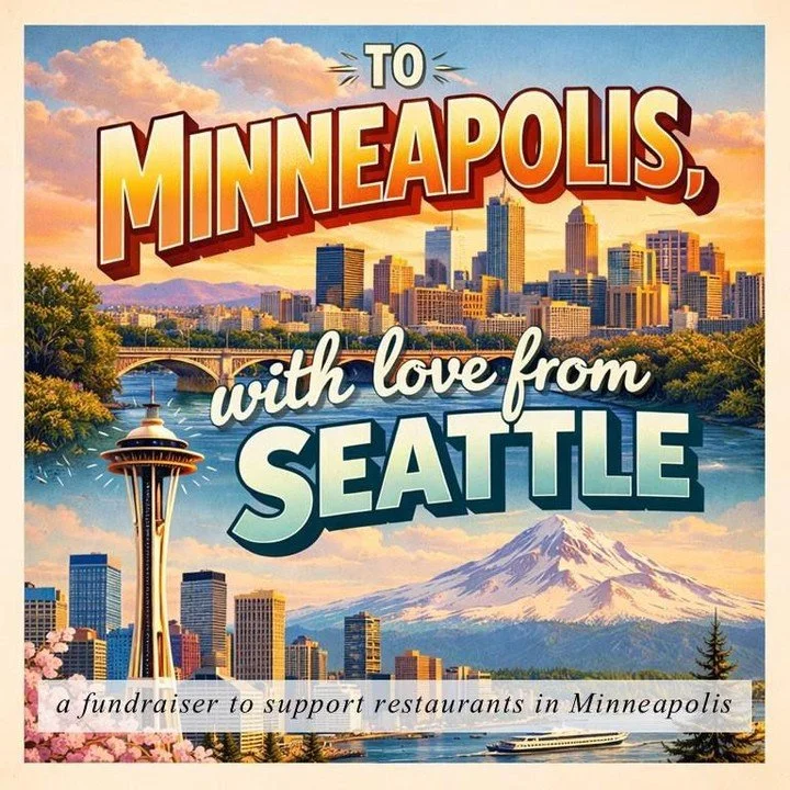 We are proud to join the numerous restaurants in our Seattle community in donating to restaurants in Minneapolis. Milk Drunk will be donating the sales from our special sandwich, The Kastu Melt, from today, 1/29 and tomorrow, 1/30. 

A big thank you 