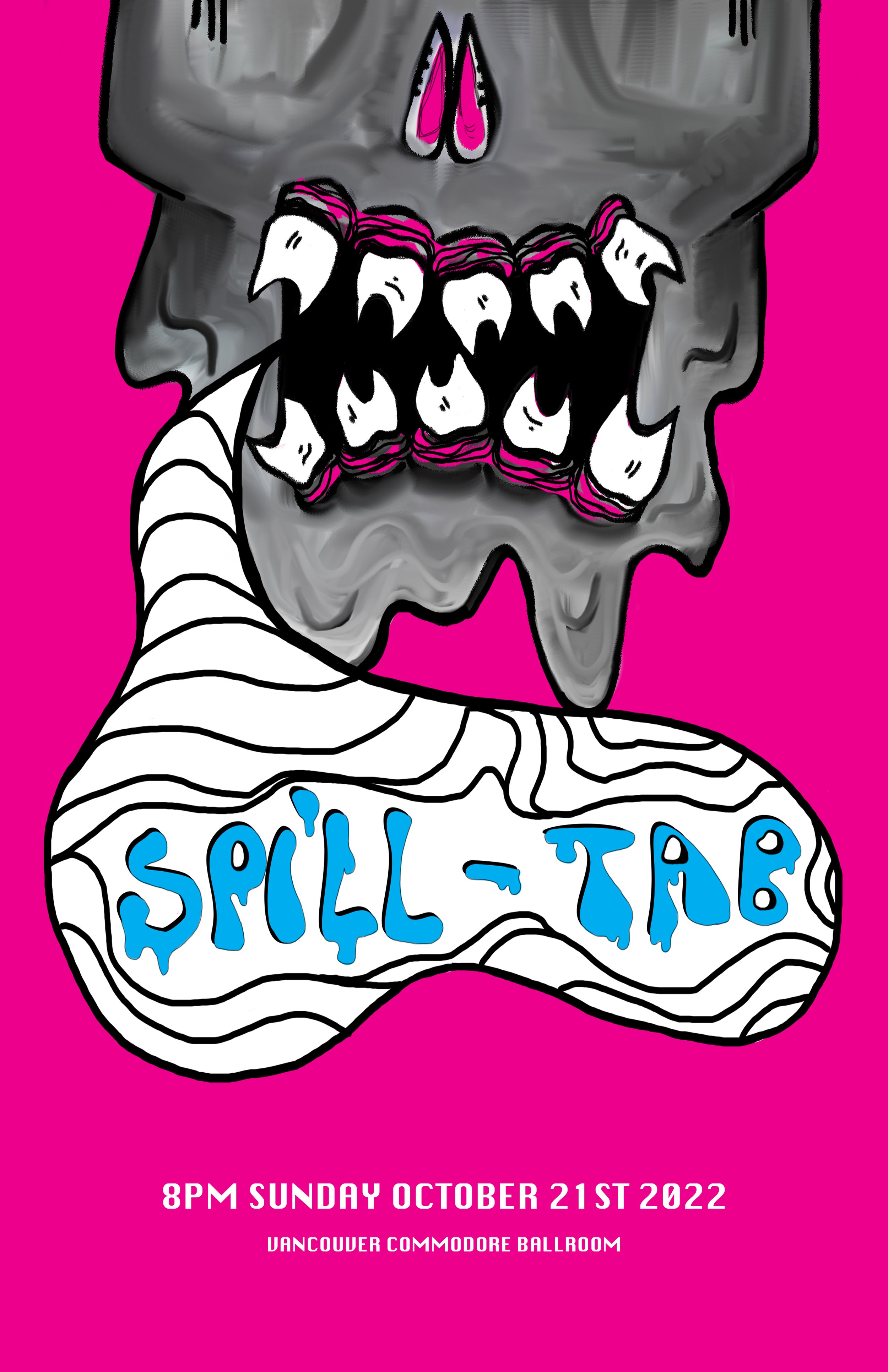 Title: Spill Tab band poster.