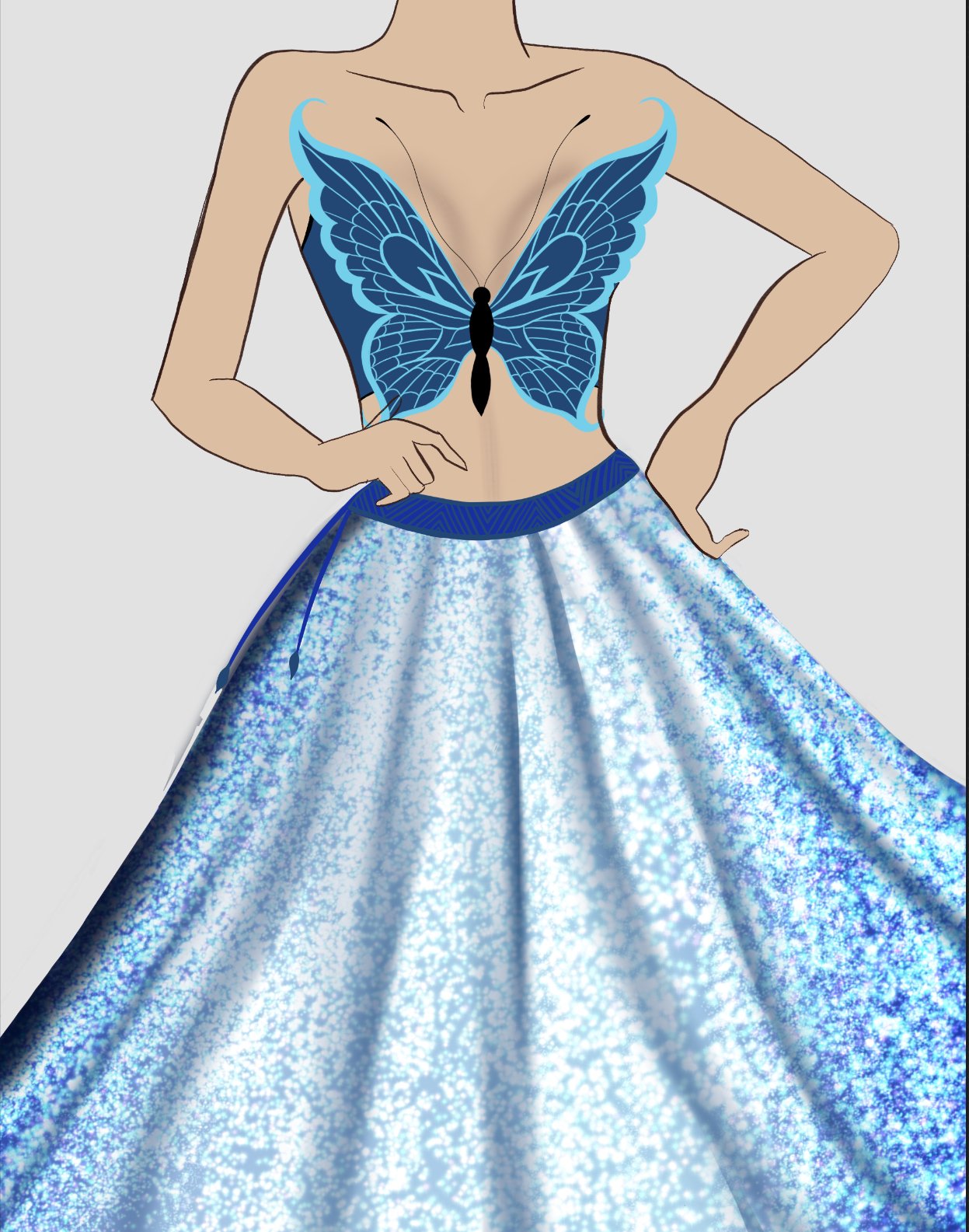 Title: Fashion for One or Fashion for All
Additional Information: The piece is about custom art pieces and fashion designs which are tailored to person. The reality of the situation is actually that other people take their ideas and make duplicates w