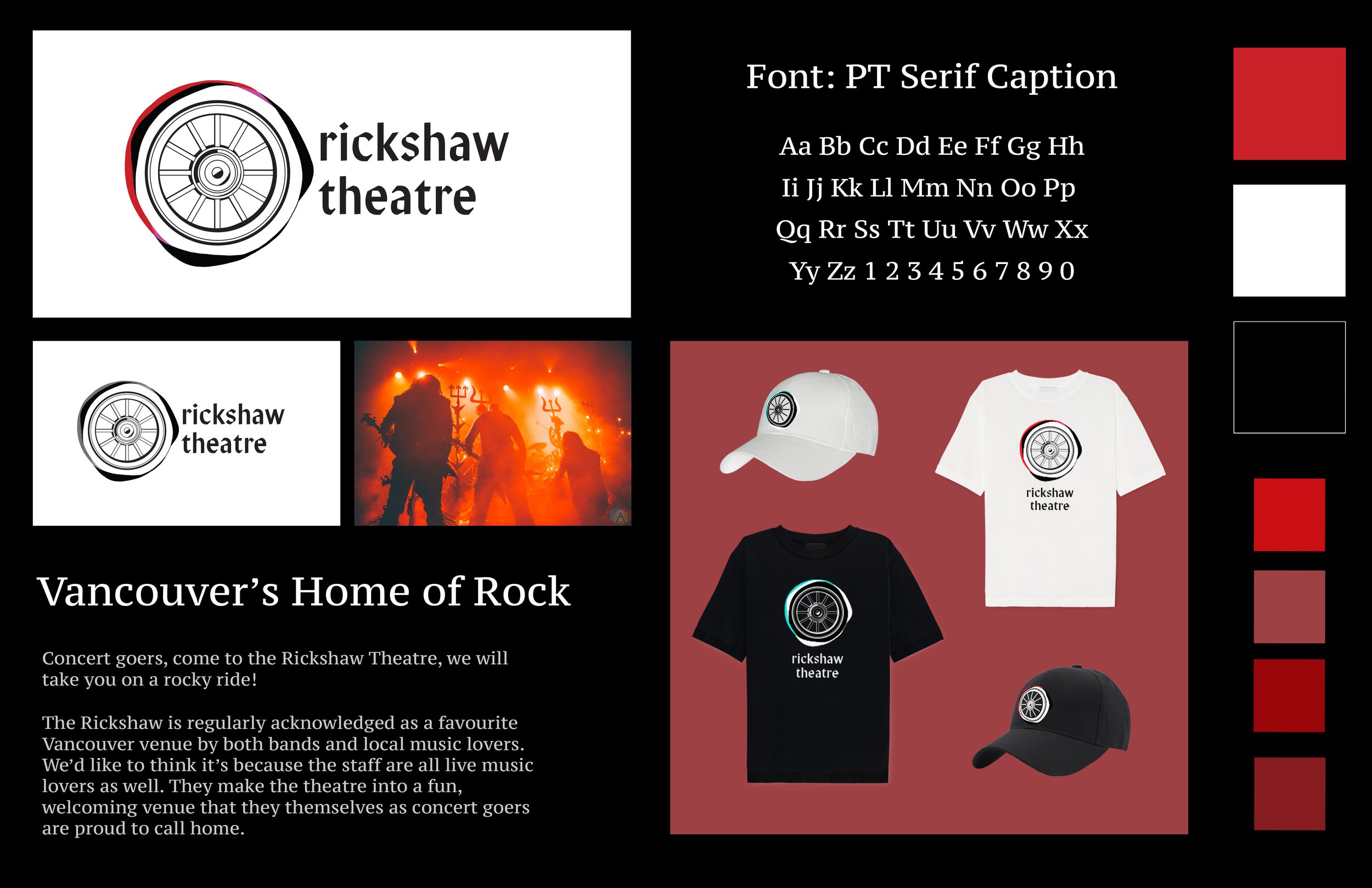 Title: Rickshaw Theatre Brand Guideline
Additional info: This is a Brand Guideline that rebrands the Rickshaw Theatre.