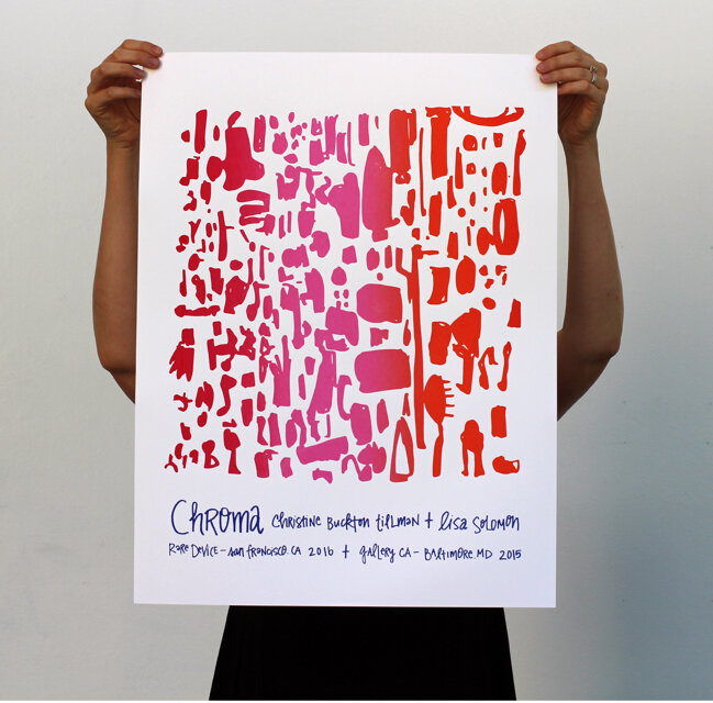 chroma poster: redpinkorange