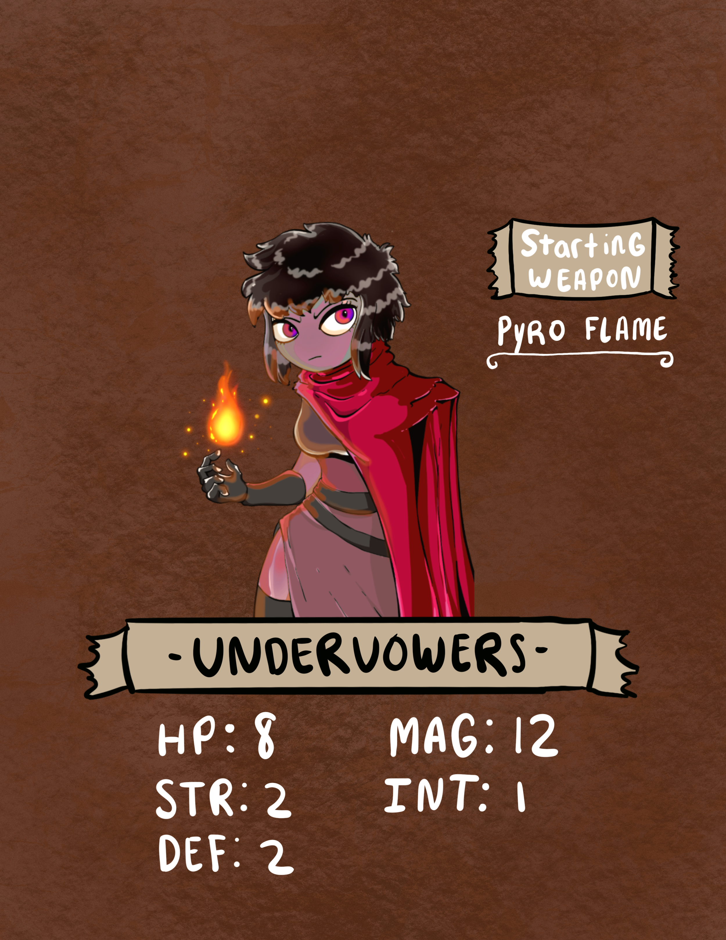 The Undervowers are one of the Half Daemon races. Part Daemon, part something else. No one is quite sure what the other half may be, but some believe it to be Therlan! Whatever the case may be it has made them quite adept with flames and the such. Th