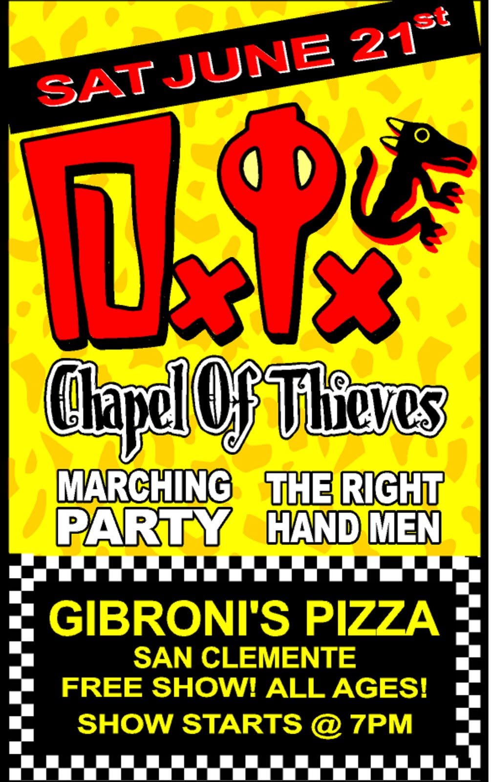 D.I., Chapel of Thieves, Marching Party, and The Right Hand Men