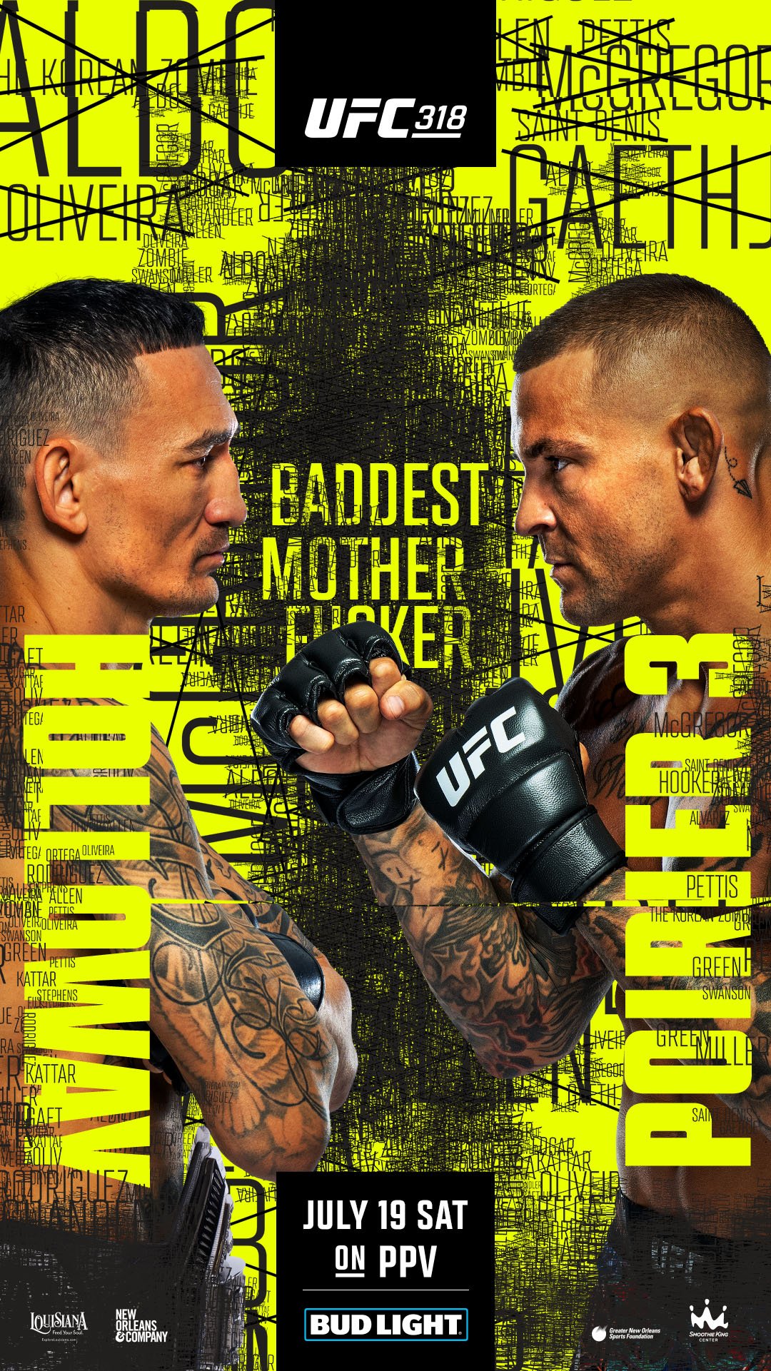 UFC 318: Holloway vs. Poirier 3 (no cover!)