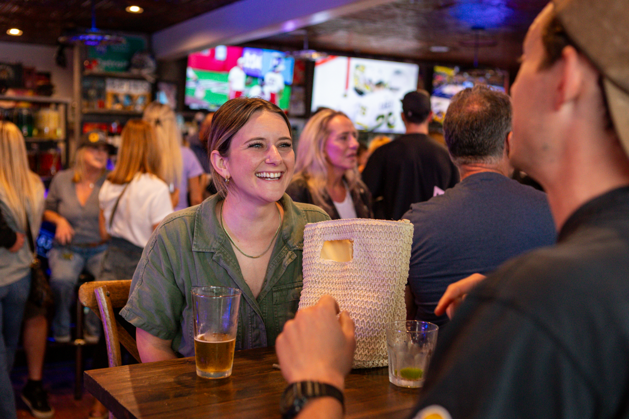 Gibroni's Pizza - Busy Night Girl Smiling