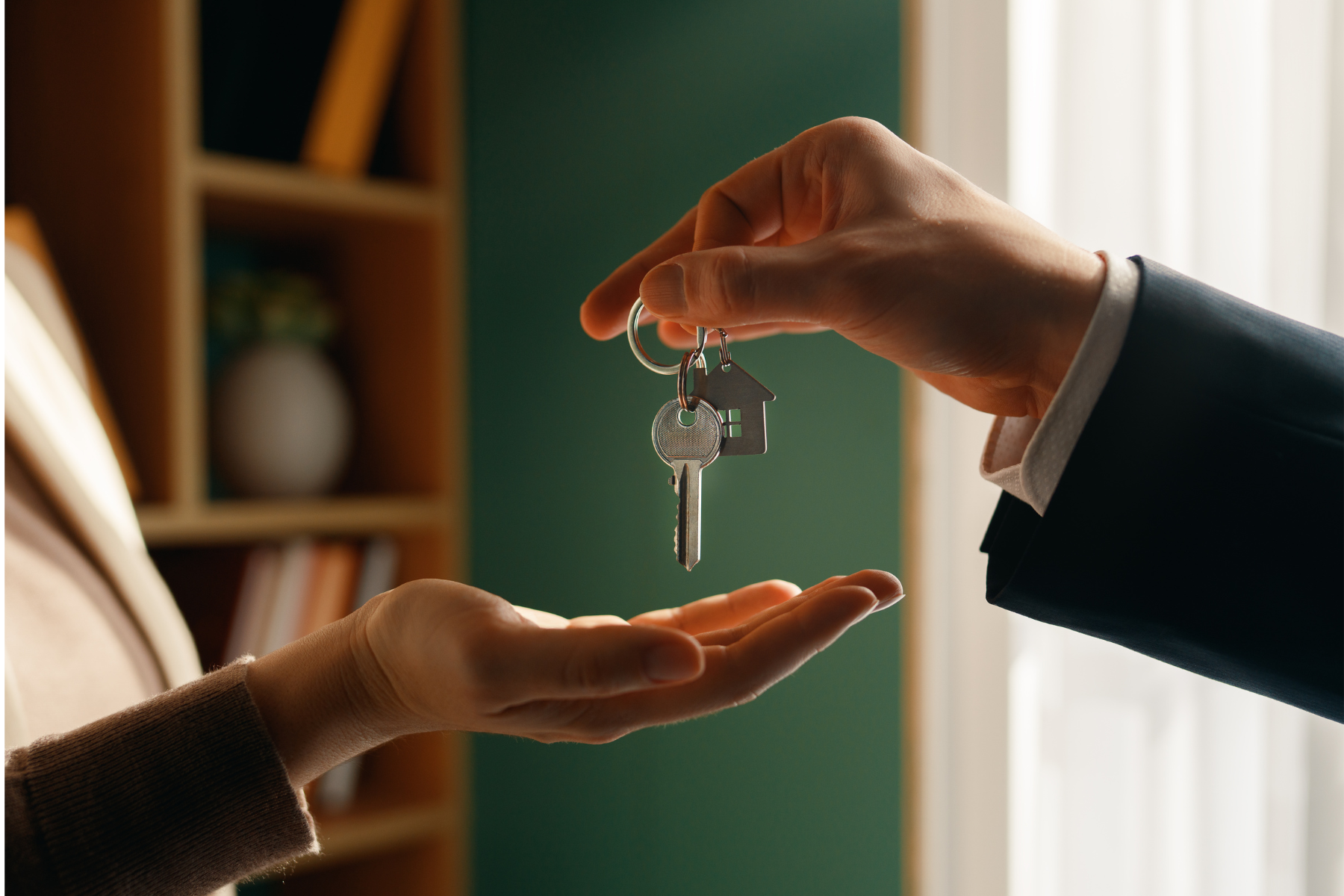 Key exchange between hands