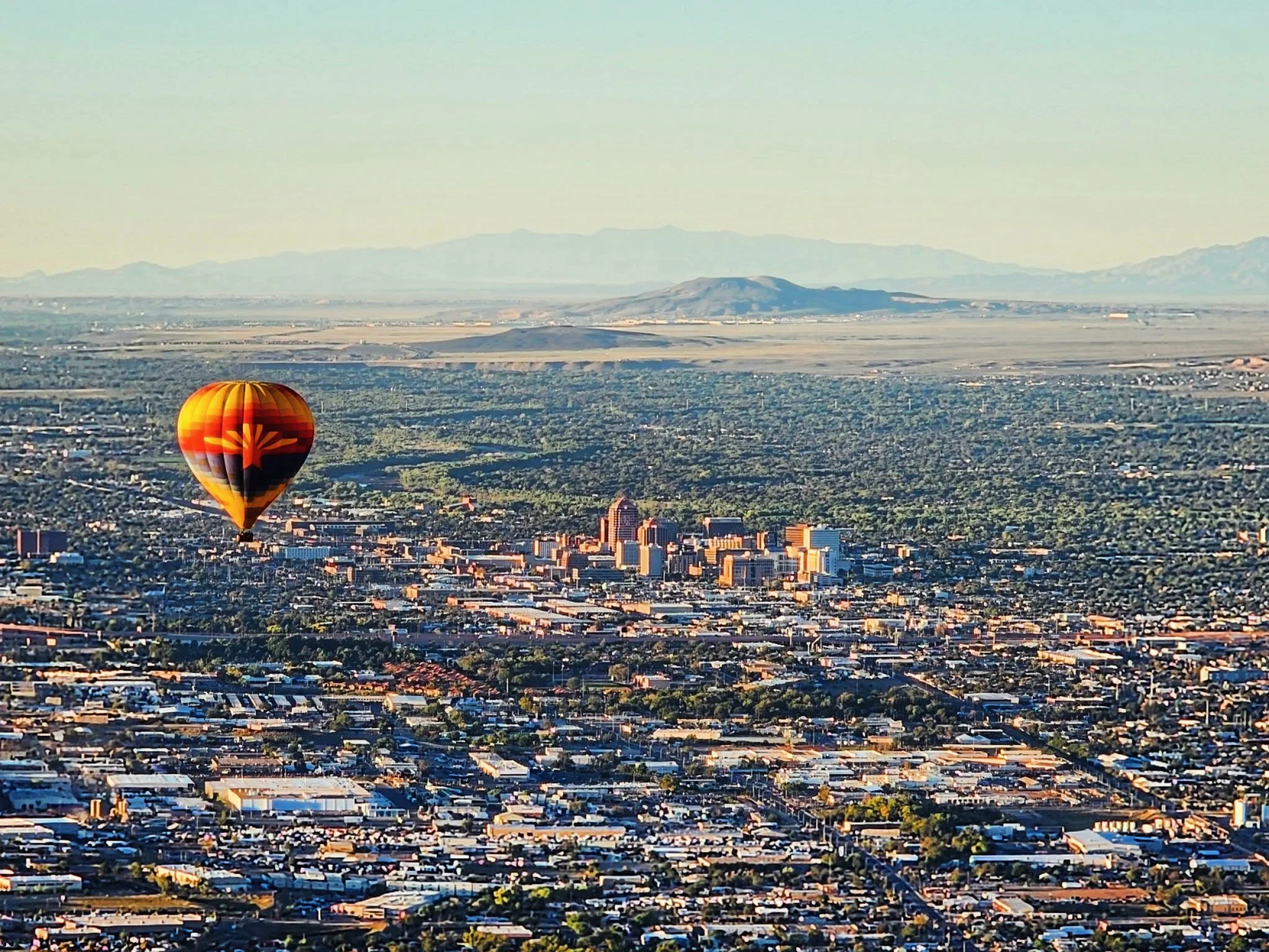 Albuquerque, New Mexico View from Hot Air Balloon