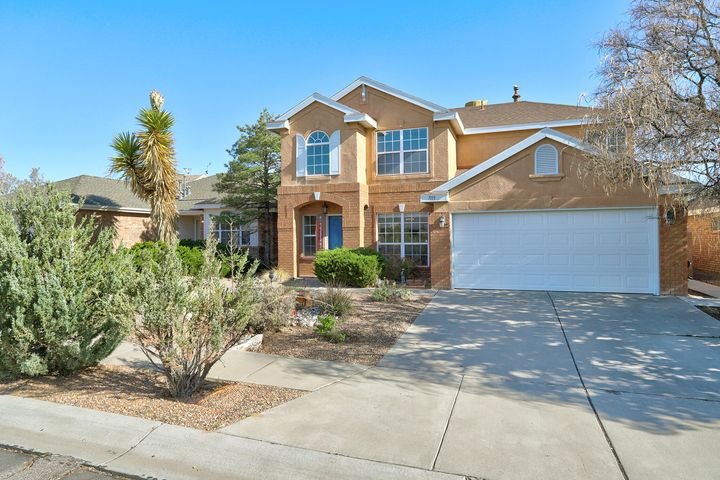 Two Story Brick Stucco House Albuquerque, New Mexico