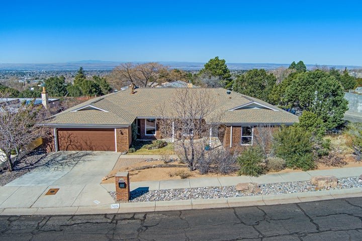 One Story House on Wooded Lot Albuquerque, New Mexico