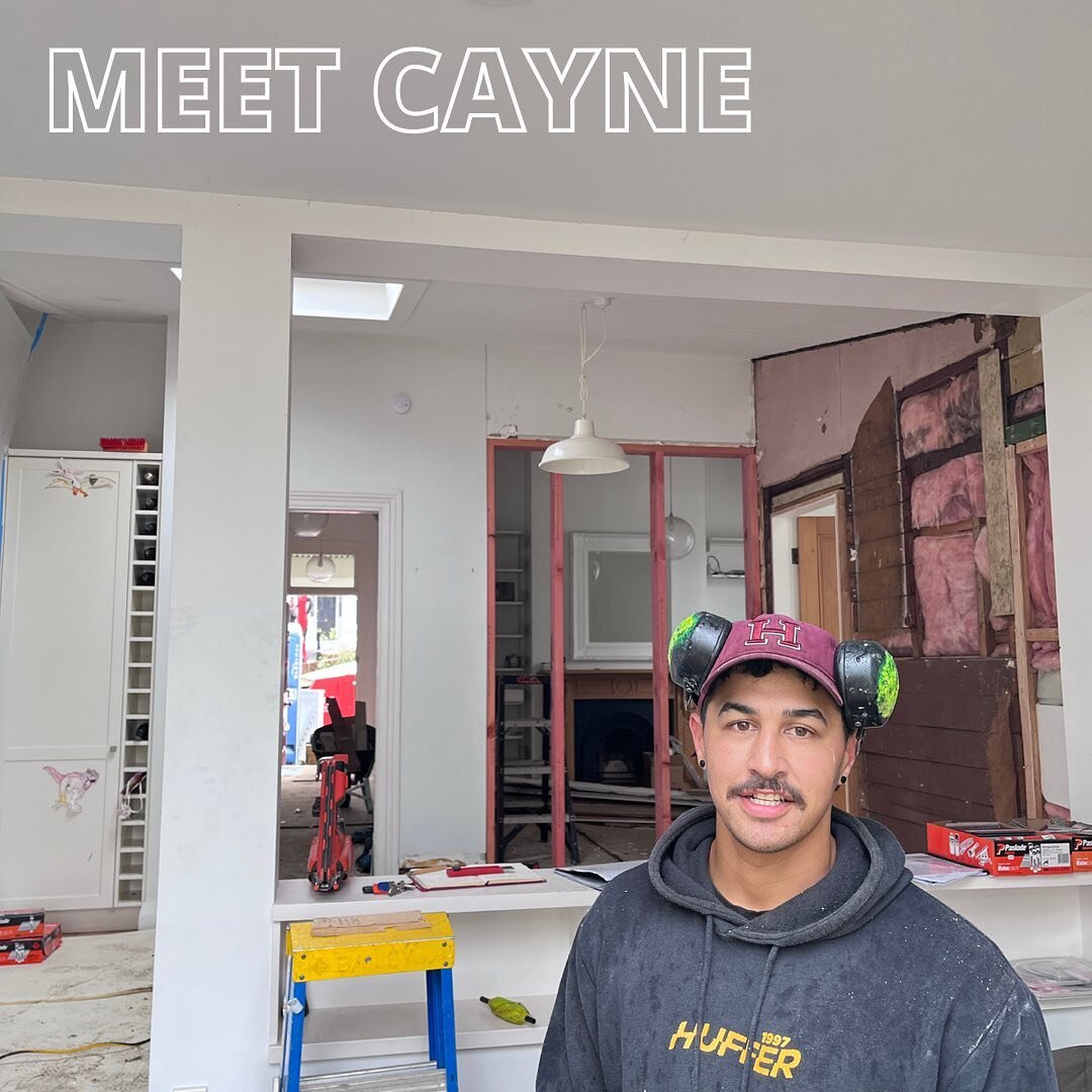 Say hello to Cayne!
Cayne is a second year apprentice working on our Grey Lynn renovation🏡

He wanted to be a builder because it&rsquo;s a profession you can work your way up and get qualified🎓

His favourite thing about building is watching the pr