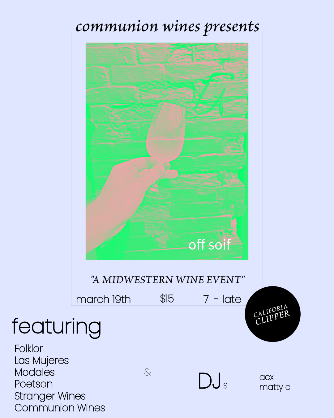 A Midwestern Wine Event @ The California Clipper