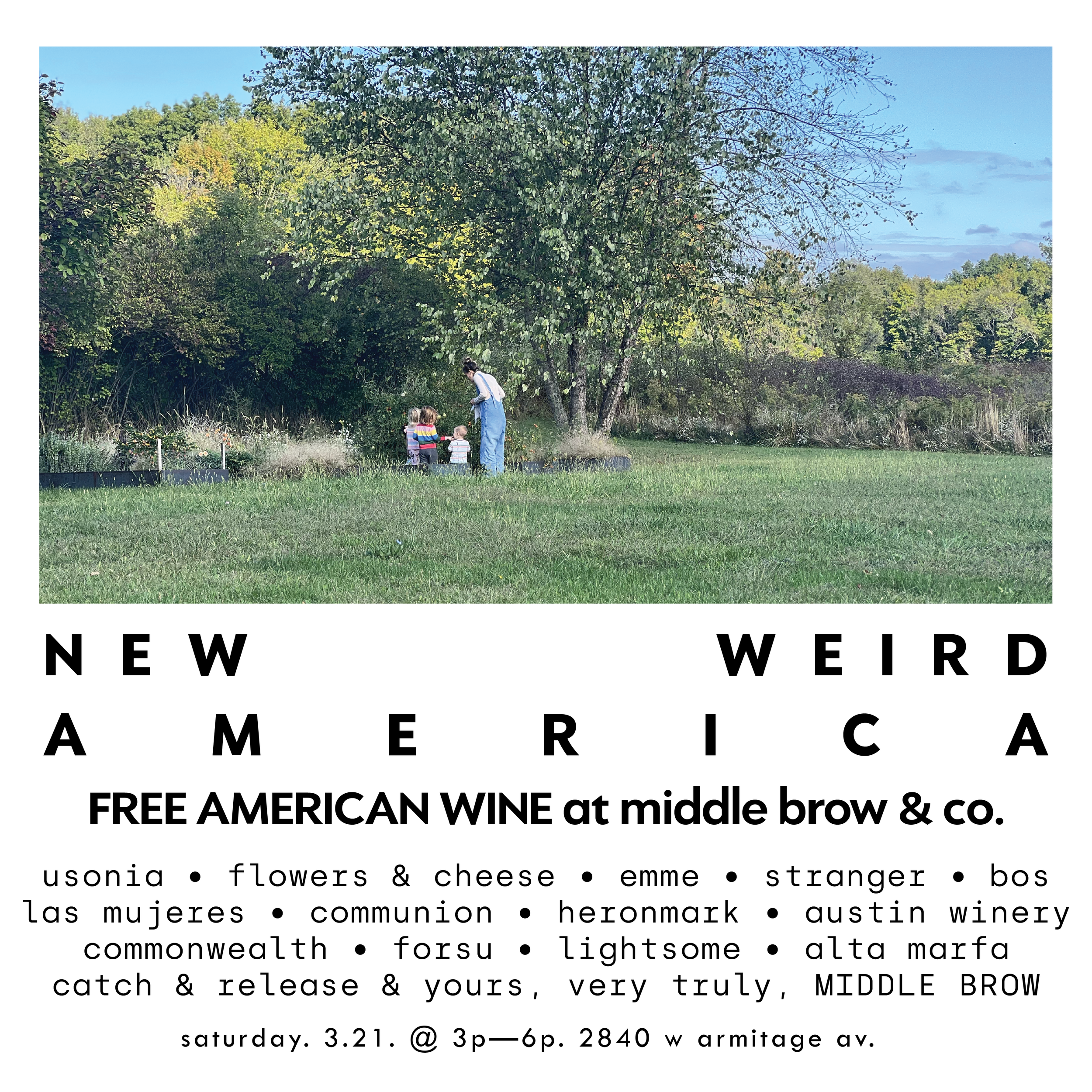 New Weird America tasting @ Middle Brow