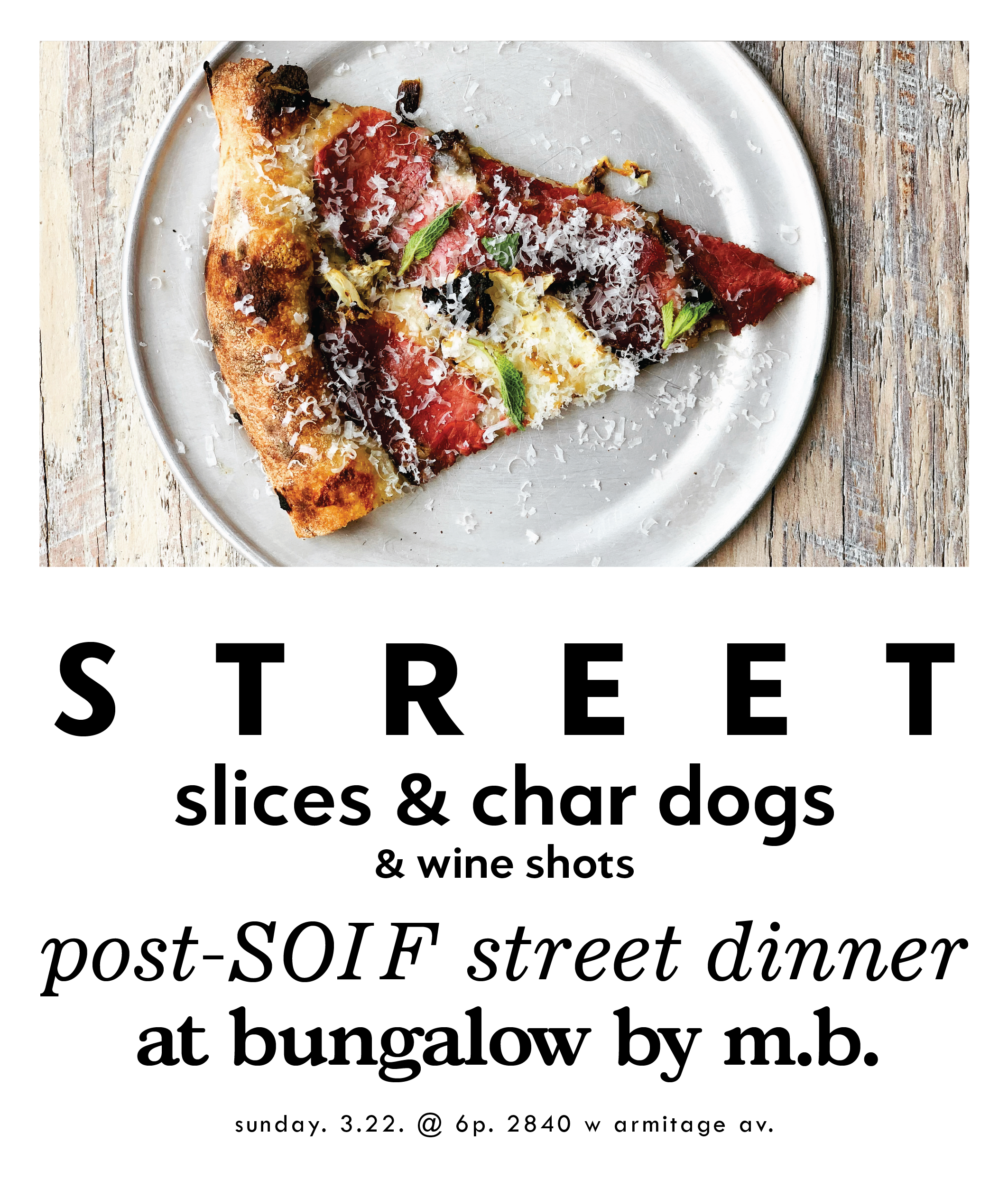 Post-Soif Street Dinner @ Bungalow by Middle Brow