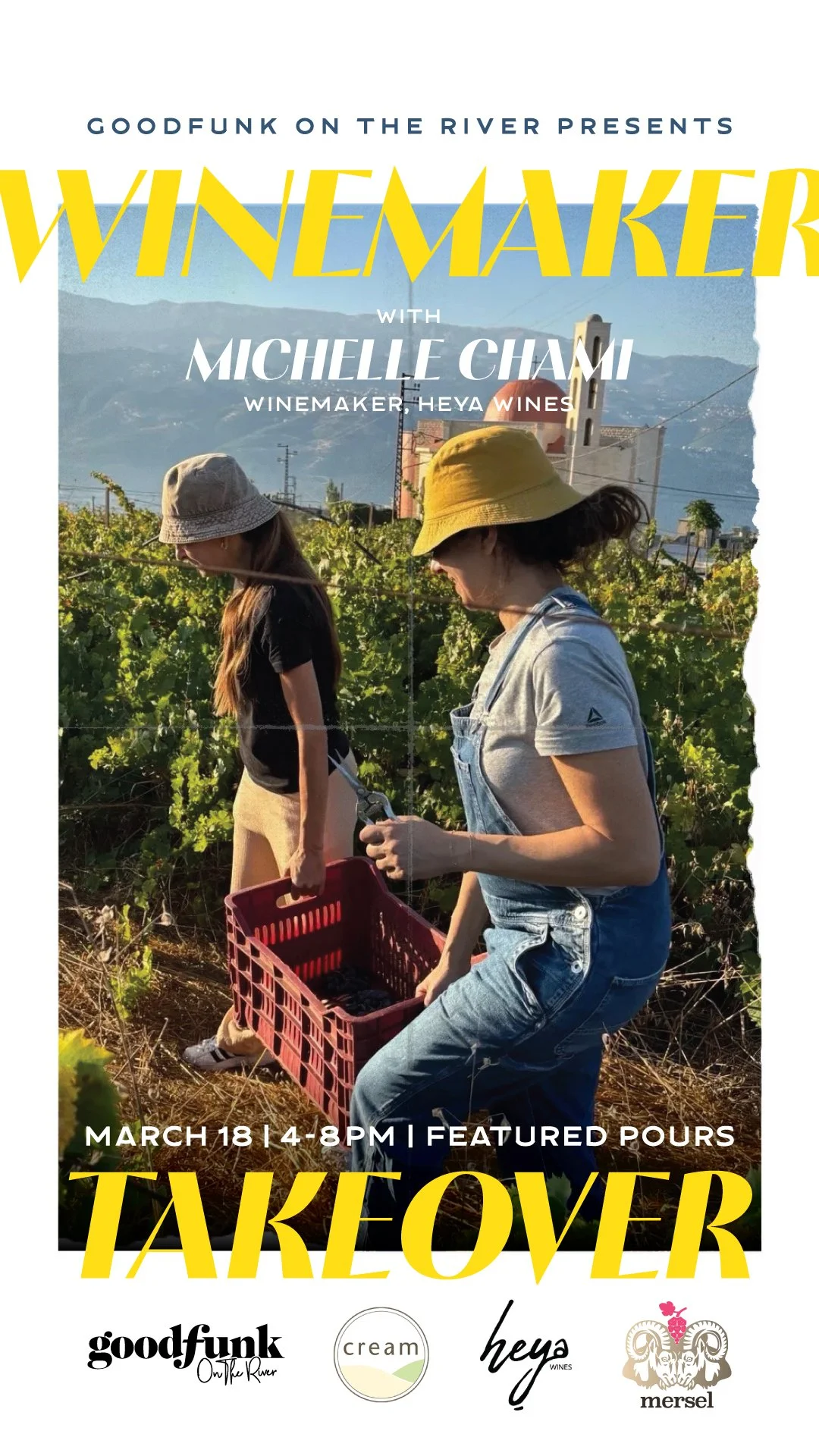 Heya & Mersel Wines of Lebanon takeover @ Good Funk on the River