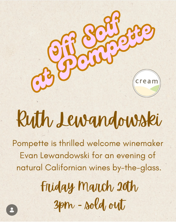Ruth Lewandowski Happy Hour @ Pompette