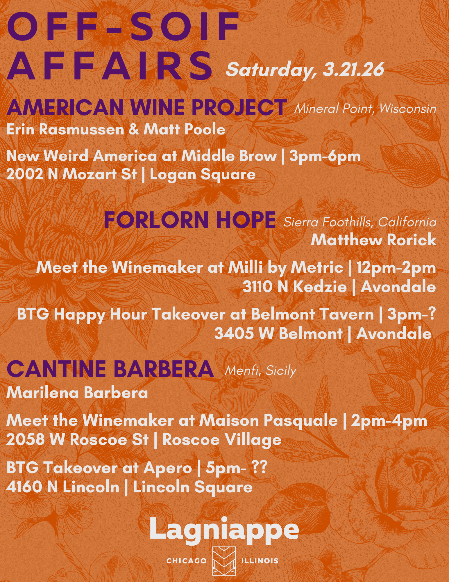 Cantine Barbera takeover @ Apero