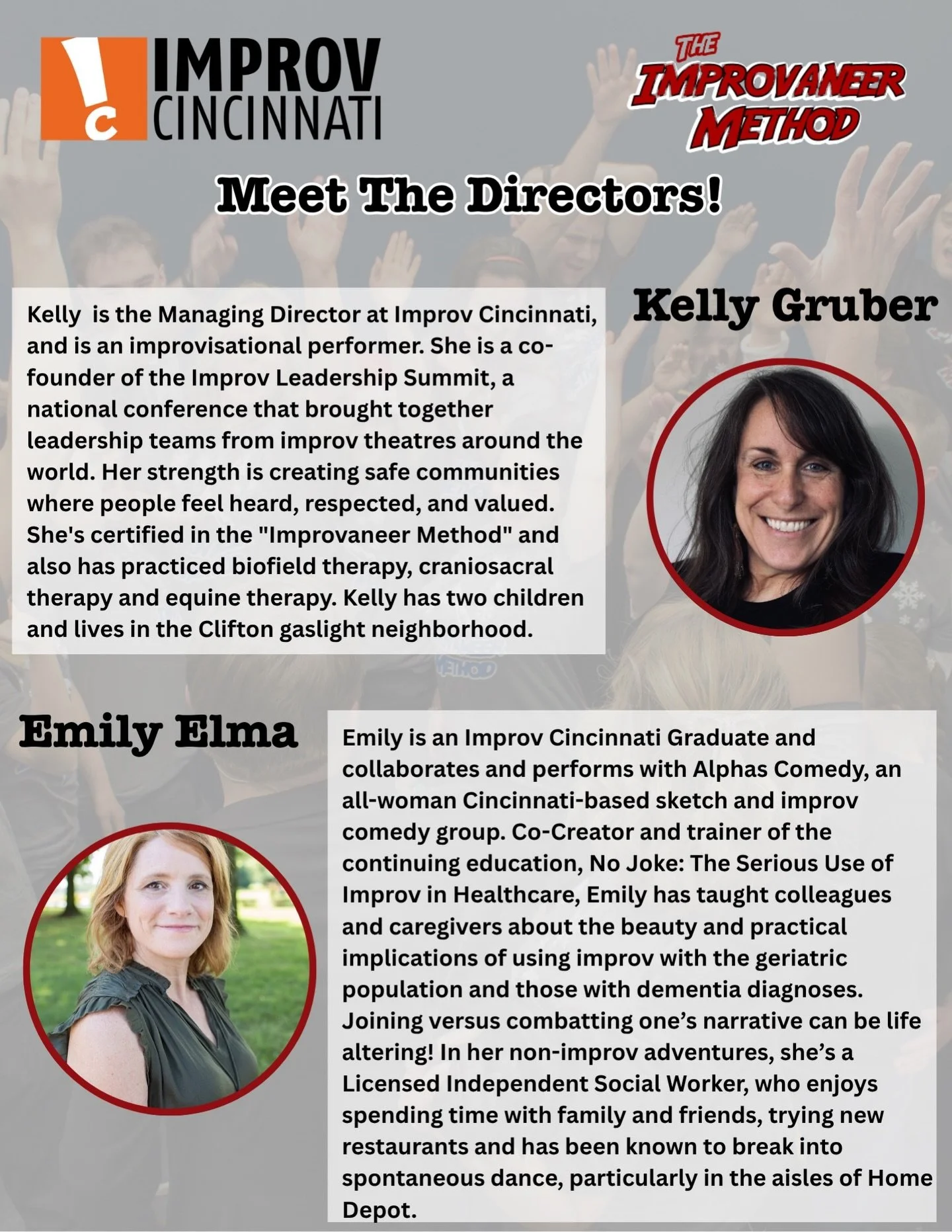 🎉 Cincinnati, meet your new Improvaneer Method Directors! 🎉

We&rsquo;re so excited to kick off our 10-week improv session in partnership with Improv Cincinnati, officially launching in the Greater Cincinnati area NEXT week!

There are just 4 spots