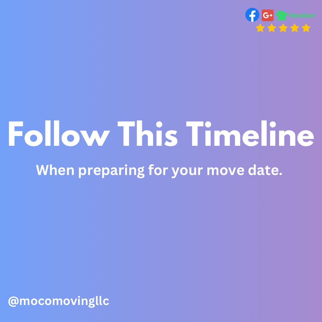 Follow This Timeline to Prepare for Your Move