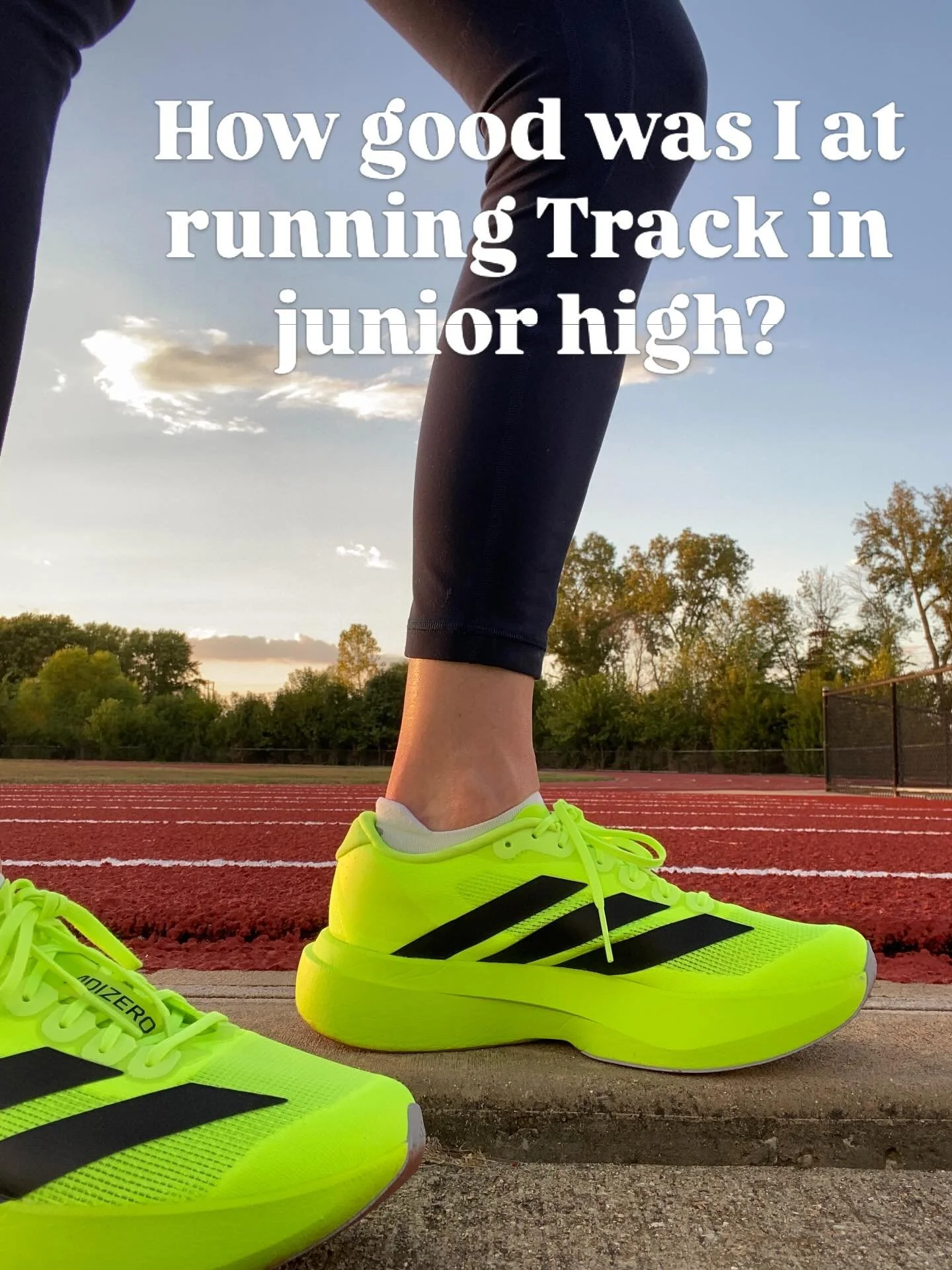 So good that NO ONE in my family remembers I even participated in Track. 😂