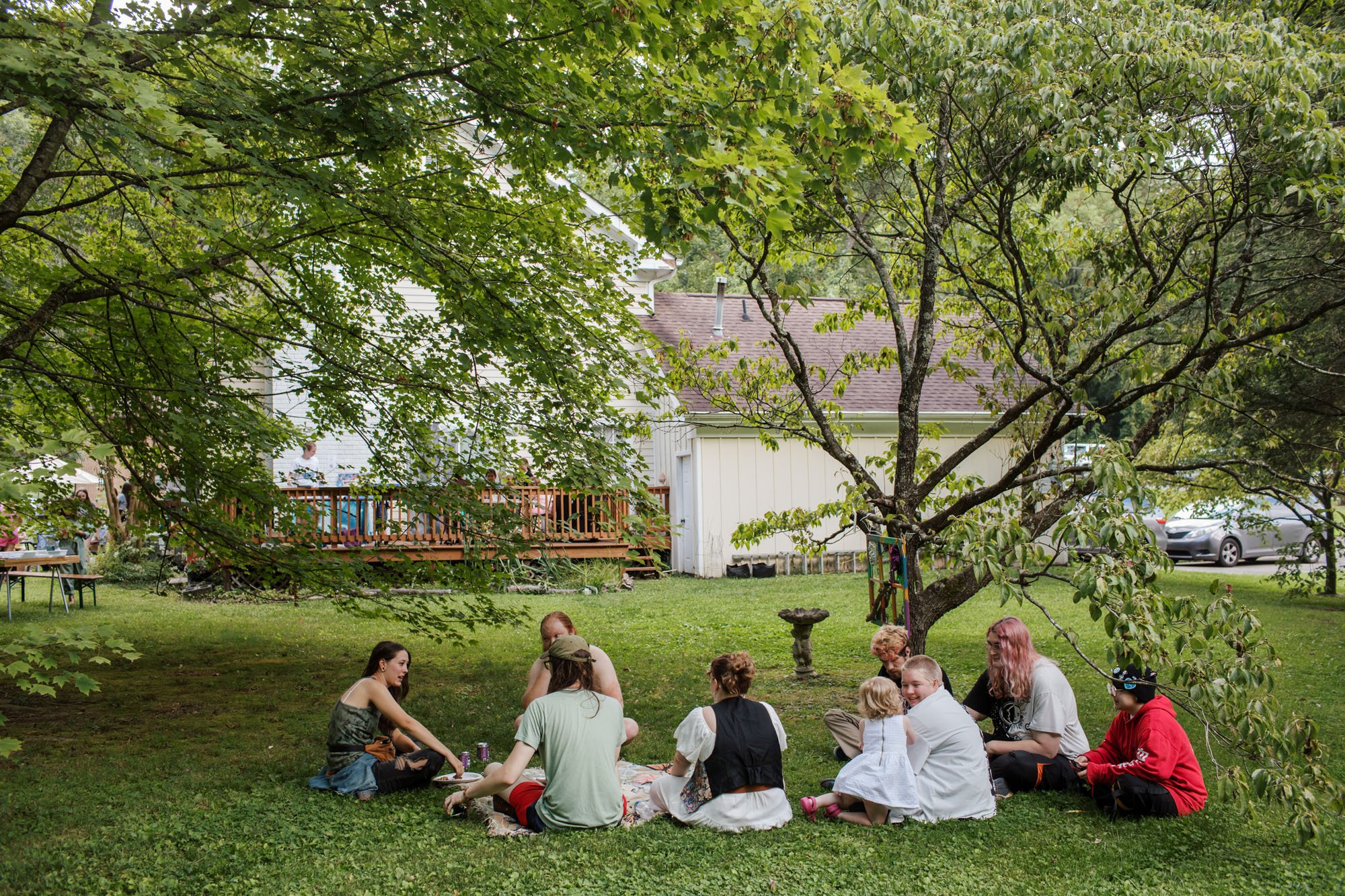 The lawn became a space for conversation and community.