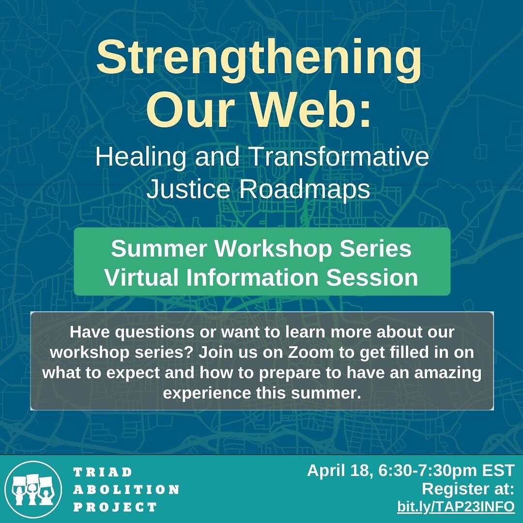 Join us this Tuesday, April 18th from 6:30-7:30 EST, for our summer workshop info session!  We will be sharing the framework and structure of this year&rsquo;s series and answering any questions from interested community members.  Register at bit.ly/