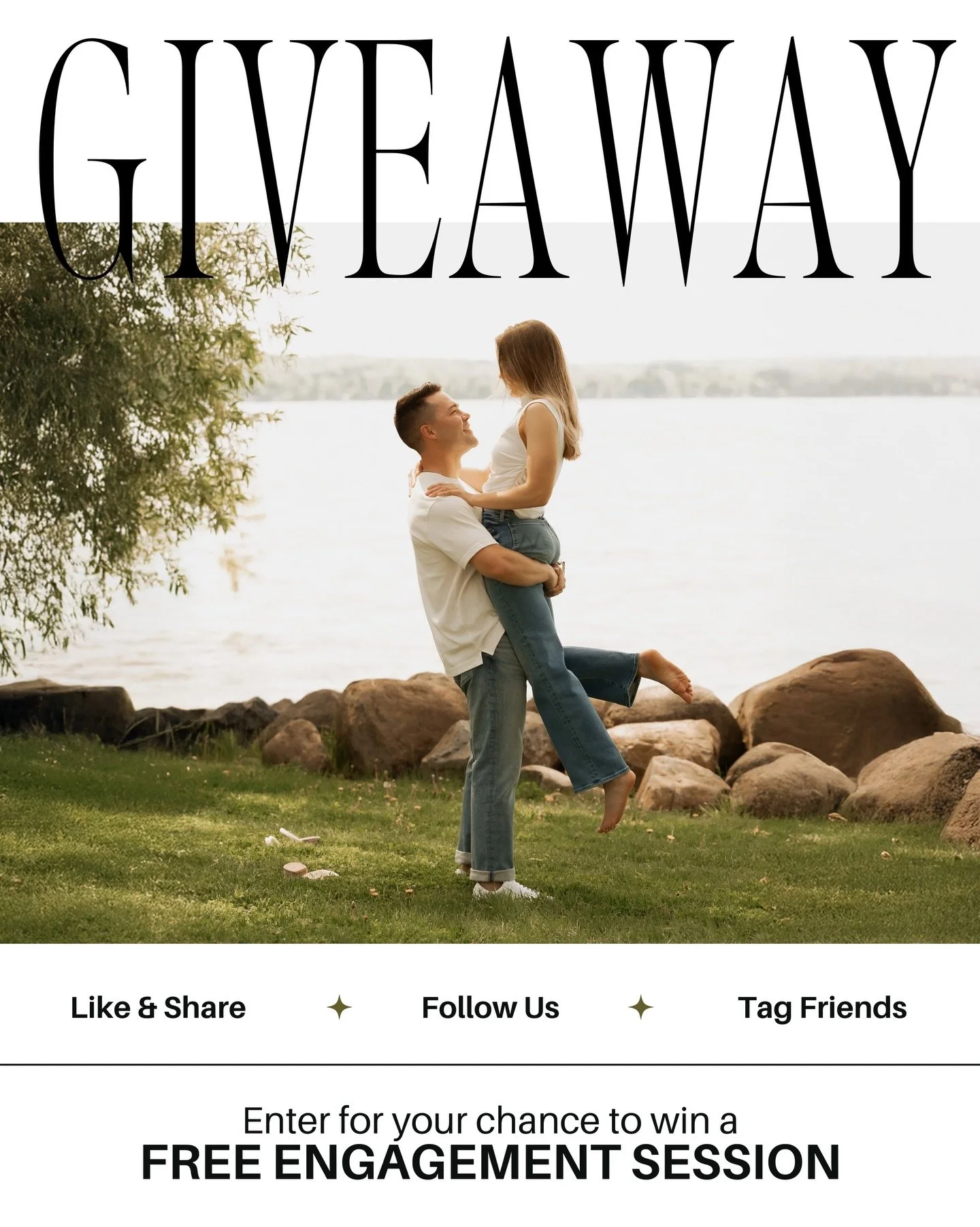 ✨ FREE ENGAGEMENT SESSION ✨
📢 Calling all engaged couples 💍

We&rsquo;re giving away one FREE engagement session (a $550 value!) to celebrate love, shiny rings, and all the &ldquo;we&rsquo;re getting married!!&rdquo; energy ✨

If you&rsquo;re recen