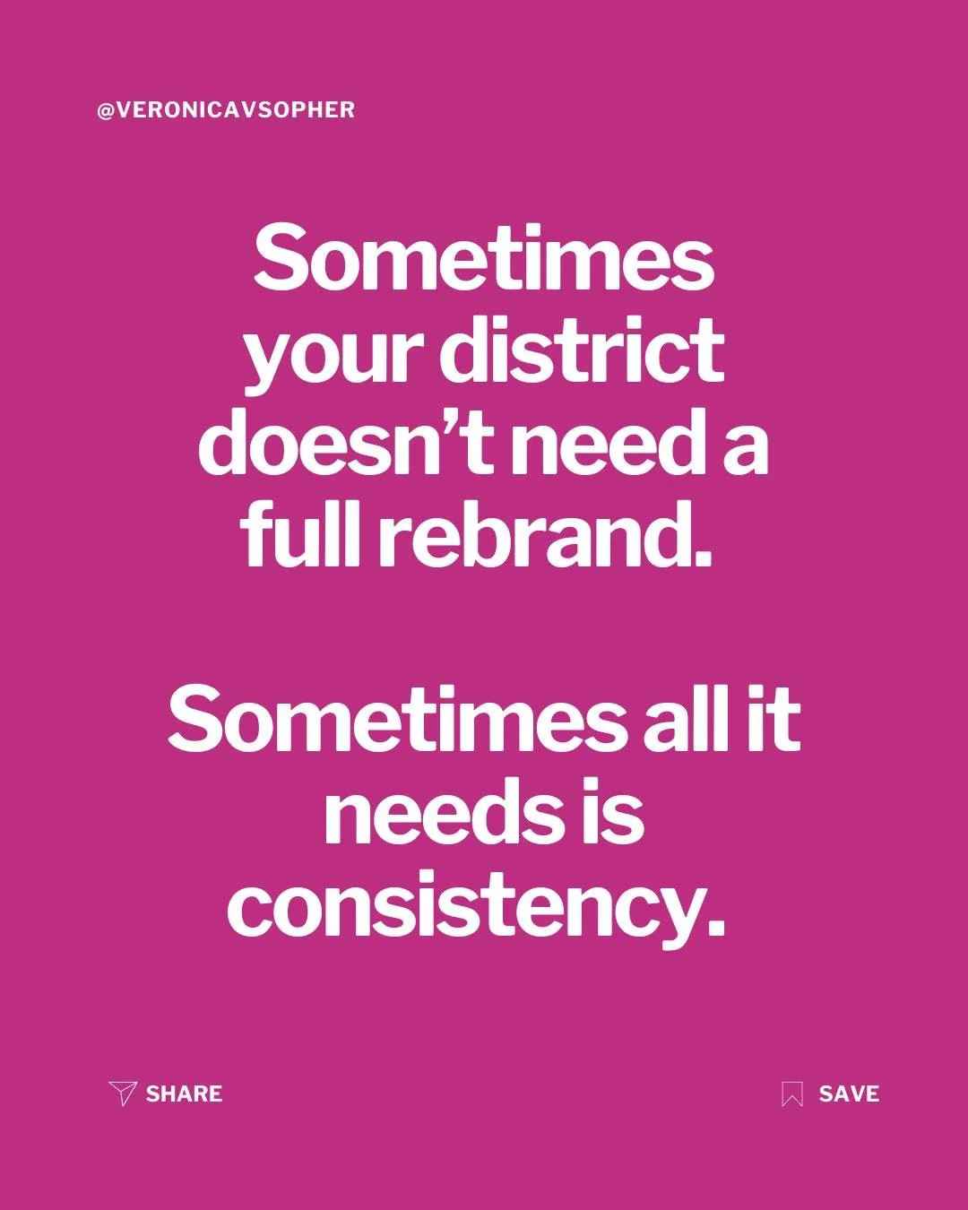 Here&rsquo;s the truth: most districts don&rsquo;t need a brand makeover.

They need a brand alignment.

I&rsquo;ve seen it so many times&mdash;strong logos, great colors, and beautiful design assets that end up looking chaotic because every campus u