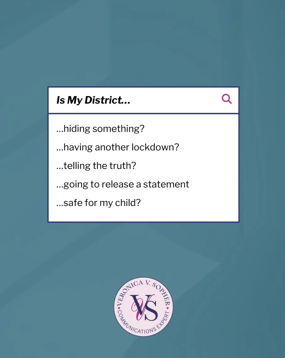 The first 24 hours will make you or break you.
When your message isn&rsquo;t clear, people fill in the blanks.

Parents expect answers. Reddit threads reveal stories of schools being silent or sending conflicting signals. 

When one message says &ldq