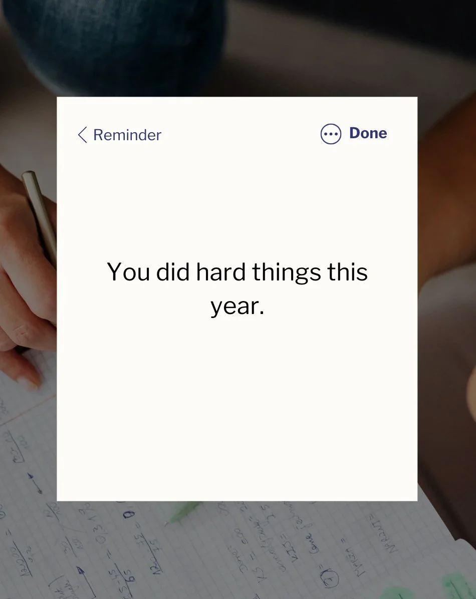 Before we talk about goals or plans or what&rsquo;s next &mdash; pause.

You led through a year that required courage, patience, and resilience.
That counts.

I hope you take a moment to acknowledge what you carried &mdash; and what you accomplished.