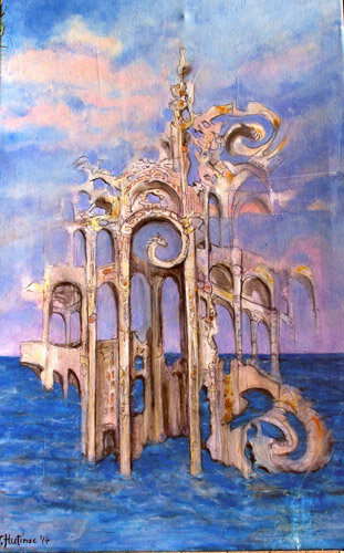 Cloud Castle - Oil On Canvas - 28x45