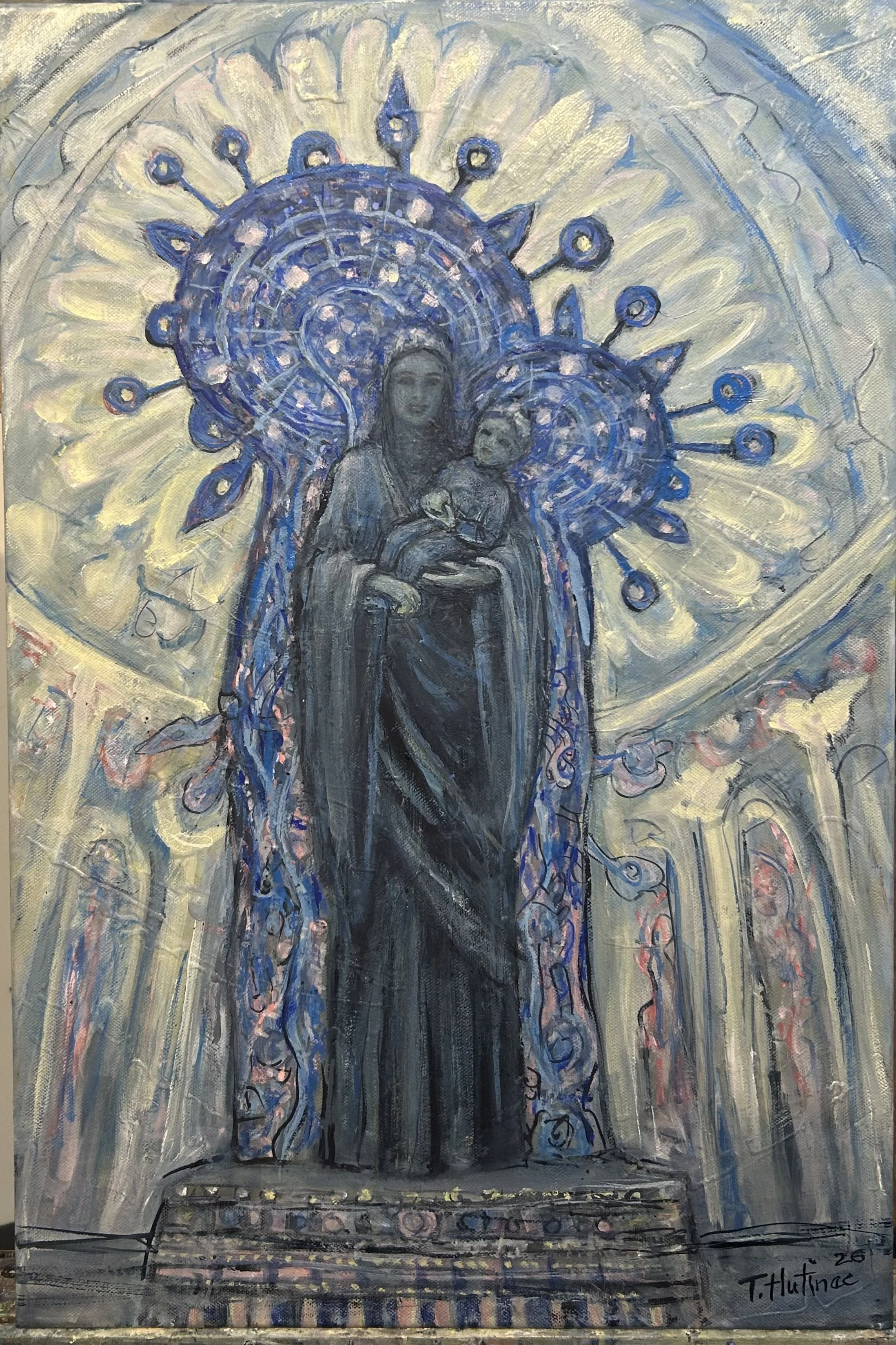 104 Black Madona Statue Marija Bistrica_2026 _oil on canvas_16x24.jpg