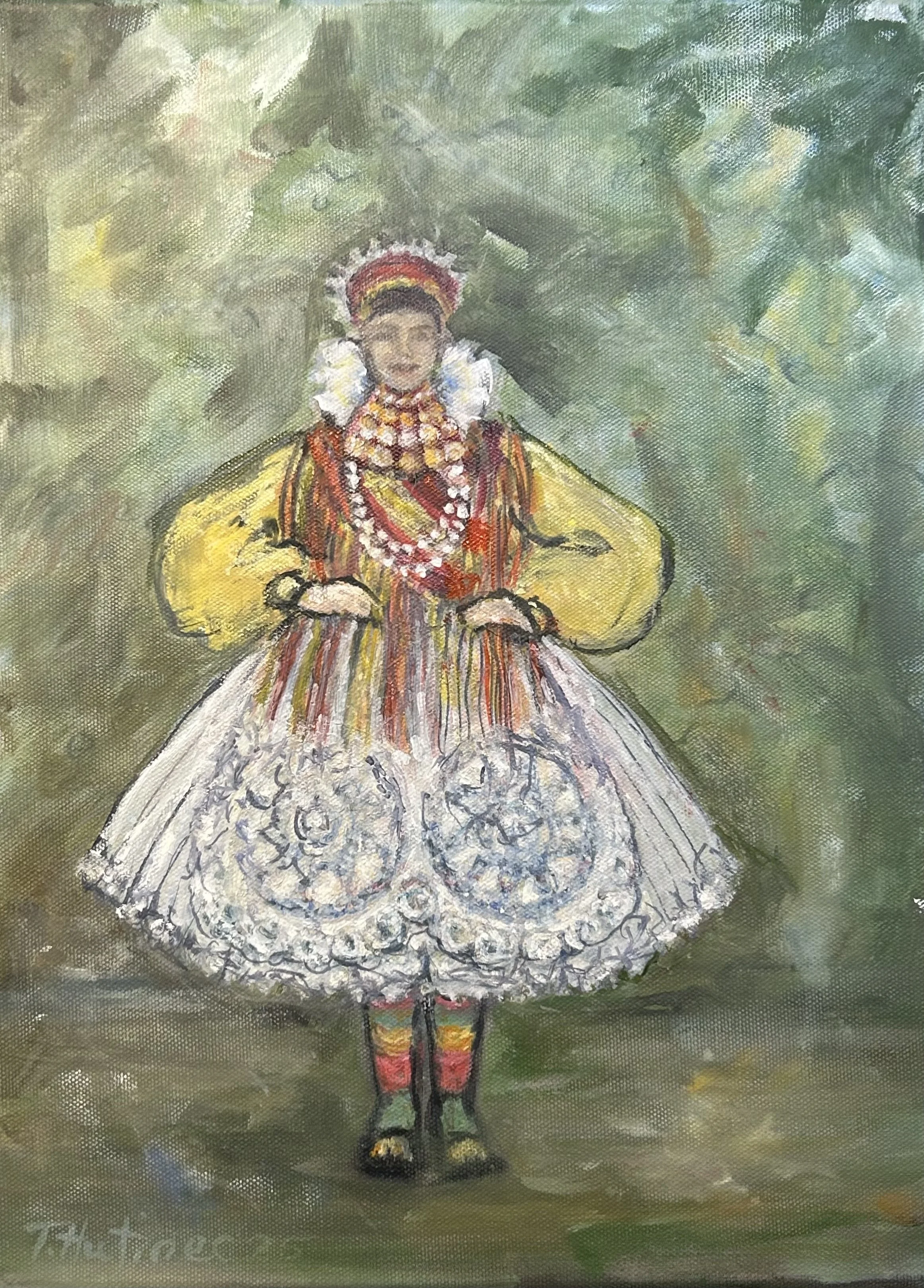 Folklore Bizovac Slavonija_2026_oil on canvas 12x16