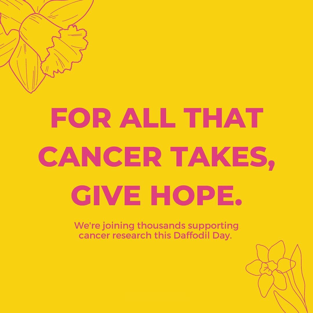 We're joining thousands supporting cancer research this #DaffodilDay 🌼

It's not too late to give &mdash; head to daffodilday.com.au to make a donation or find out where you can buy a bunch of daffodils!

#DaffodilDay #CancerResearch #EssentialServi