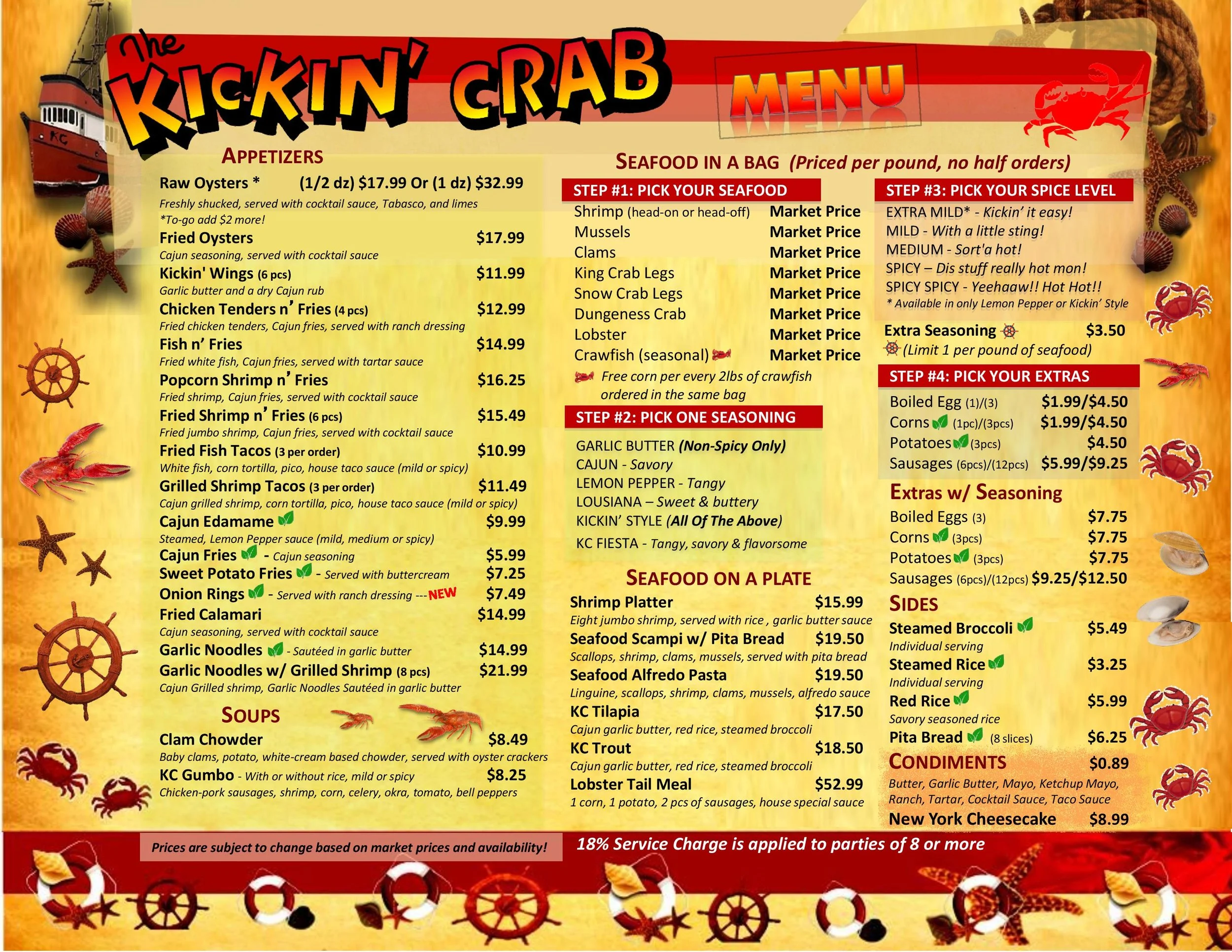 Long Beach, CA — Menus