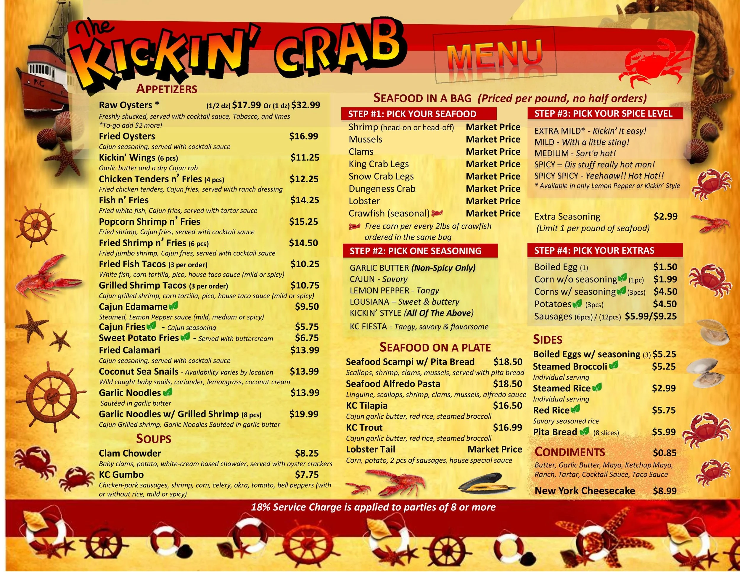 Riverside, CA — Menus