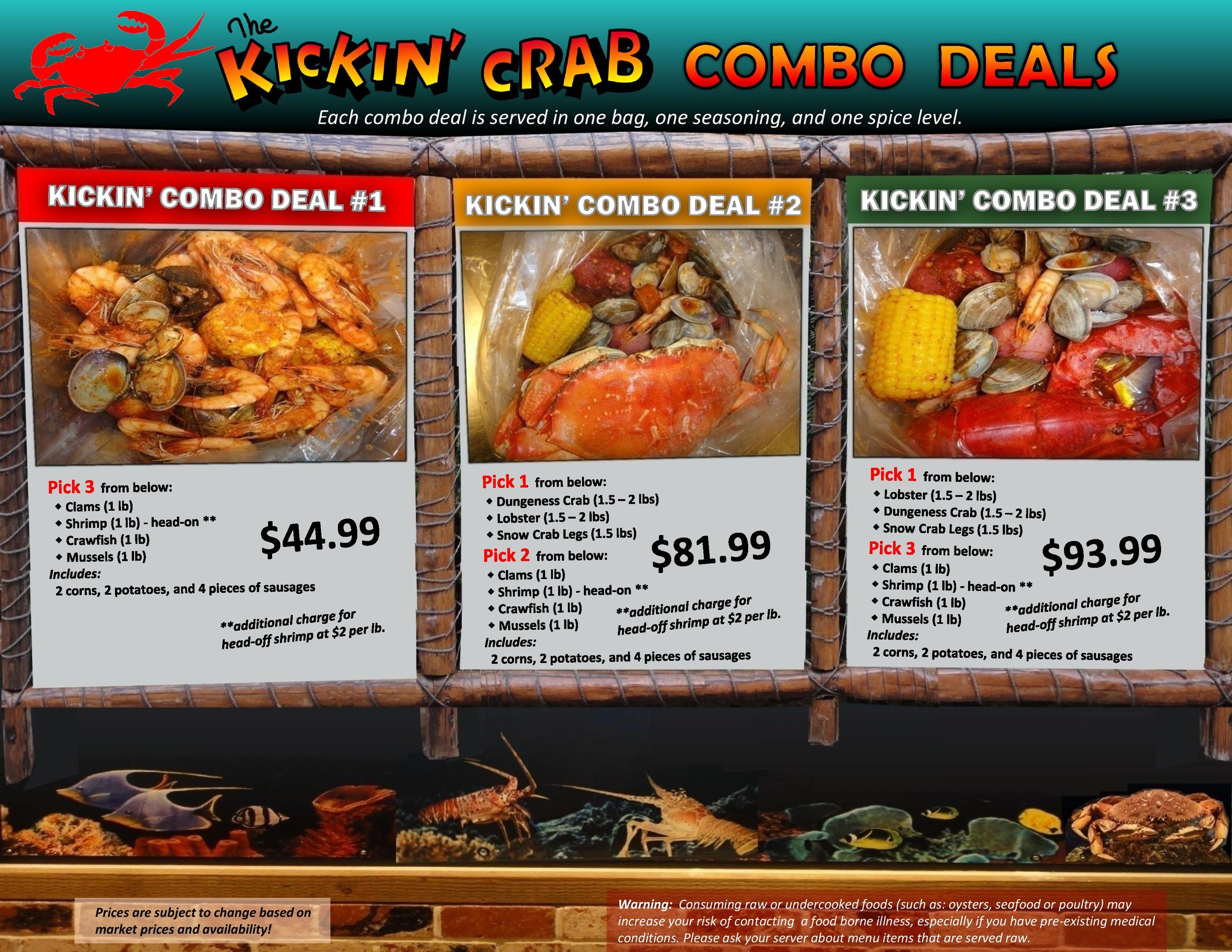 Grand Prairie, TX — Menus