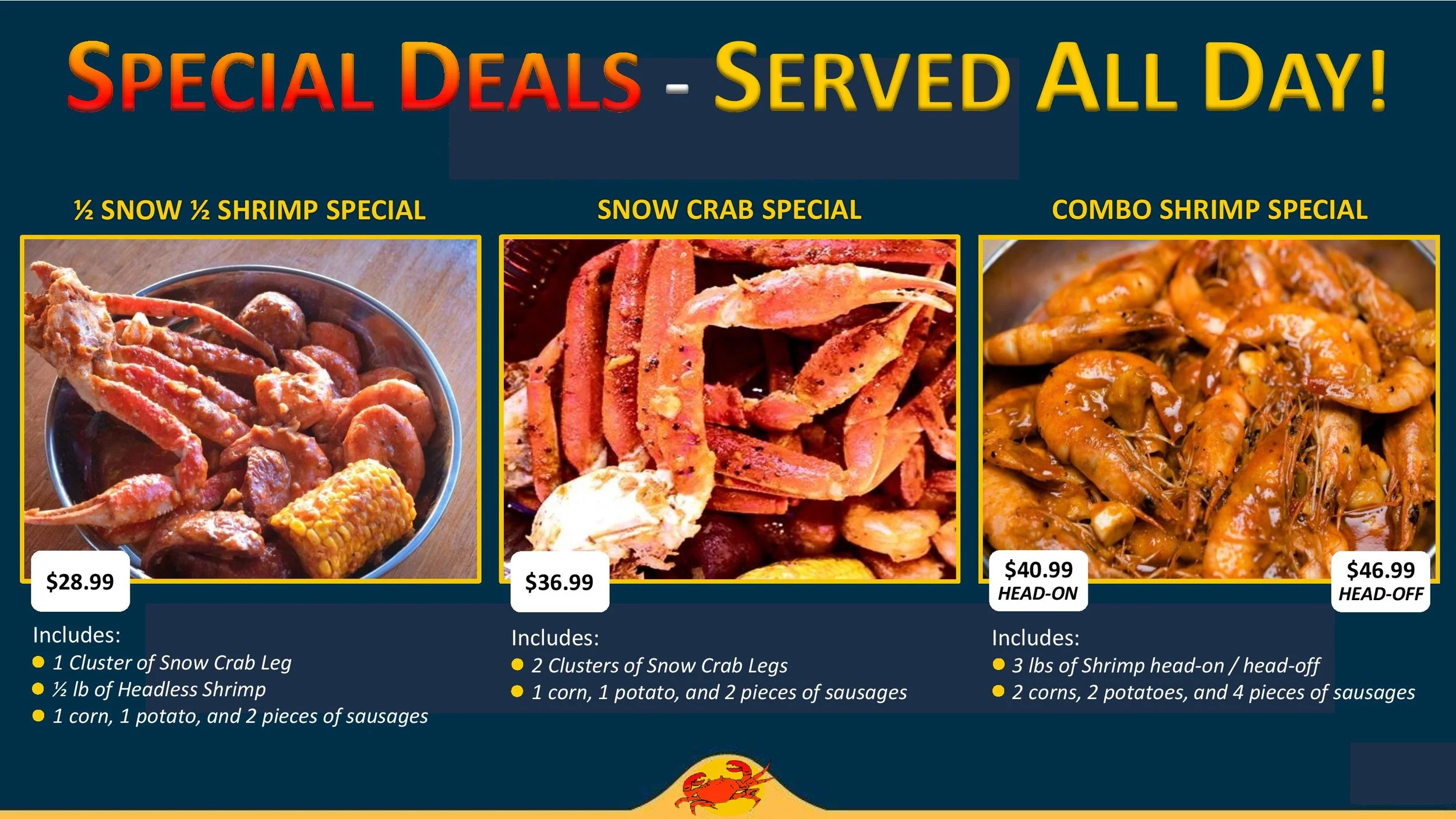 Grand Prairie, TX — Menus